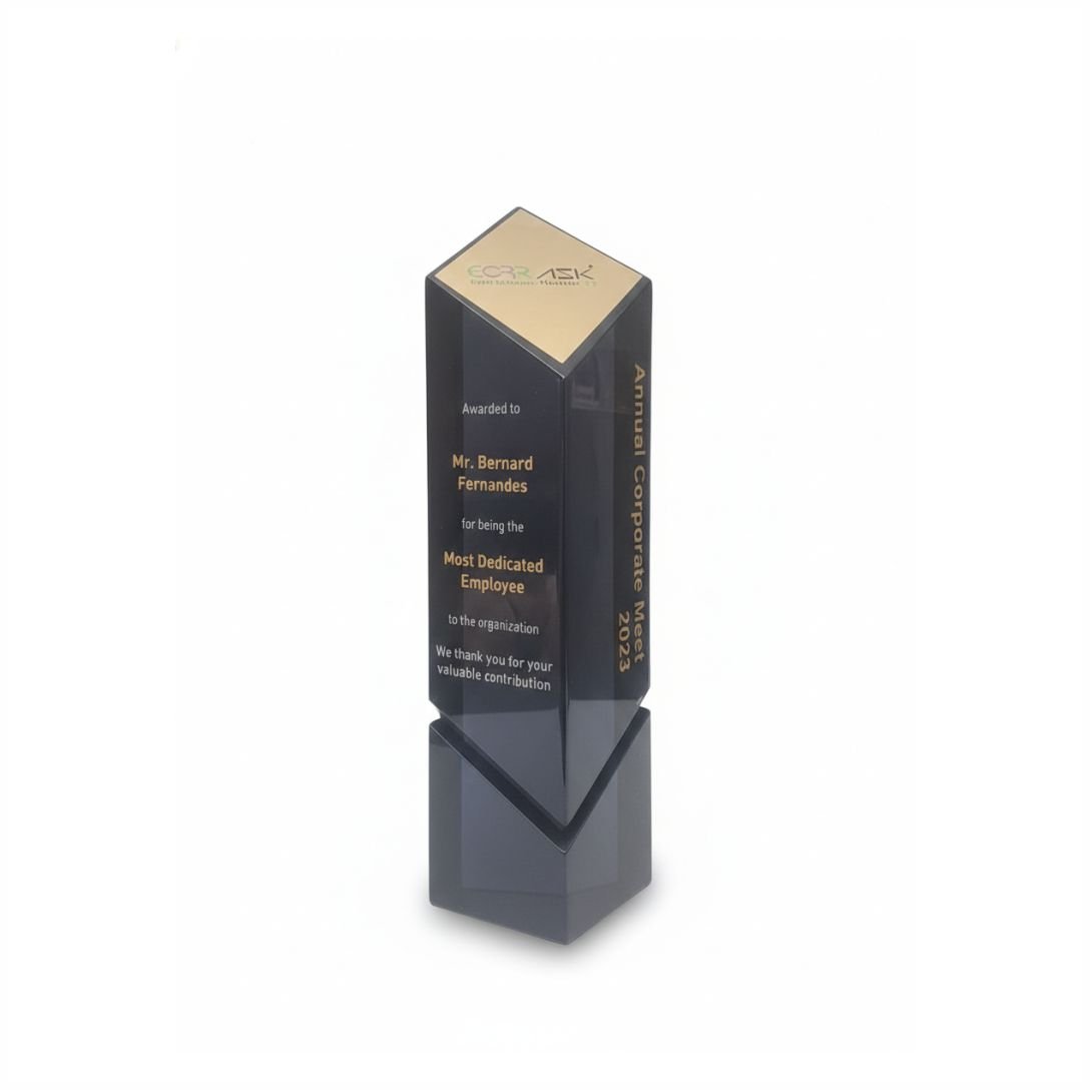 Crystal Corporate Award Trophy